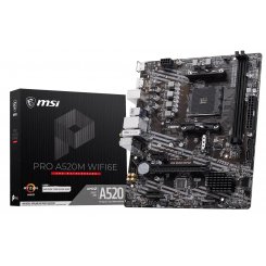 Материнская плата MSI PRO A520M WIFI6E (sAM4, AMD A520)