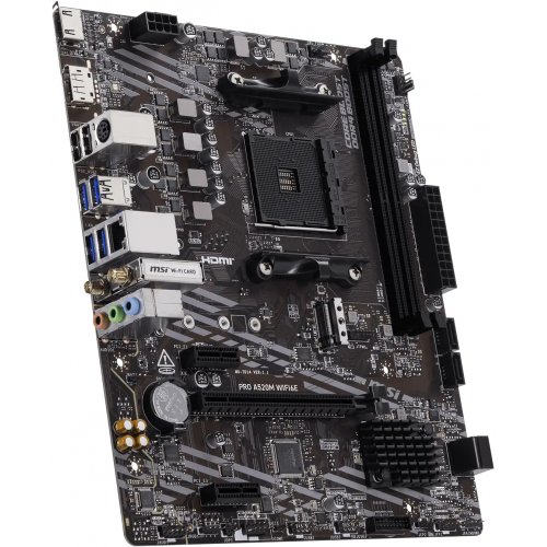 Материнская плата MSI PRO A520M WIFI6E (sAM4, AMD A520) купить в Украине | Telemart фото