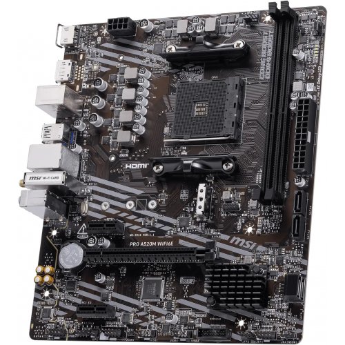 Материнская плата MSI PRO A520M WIFI6E (sAM4, AMD A520) купить в Украине | Telemart фото