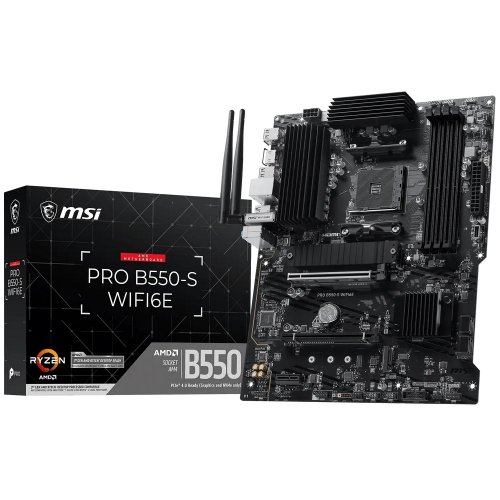 Материнская плата MSI PRO B550-S WIFI6E (sAM4, AMD B550) купить в Украине | Telemart фото