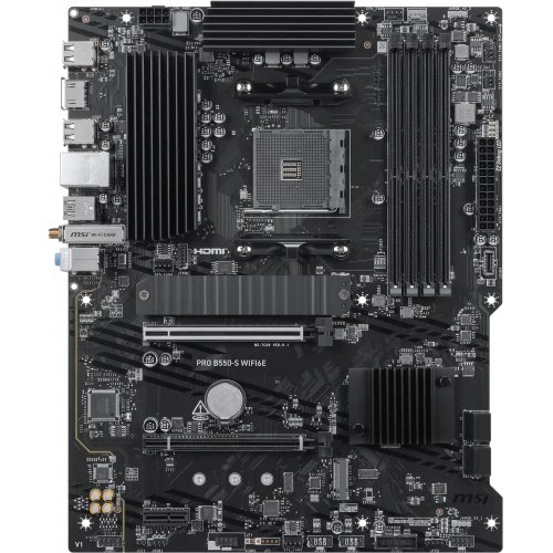 Материнская плата MSI PRO B550-S WIFI6E (sAM4, AMD B550) купить в Украине | Telemart фото