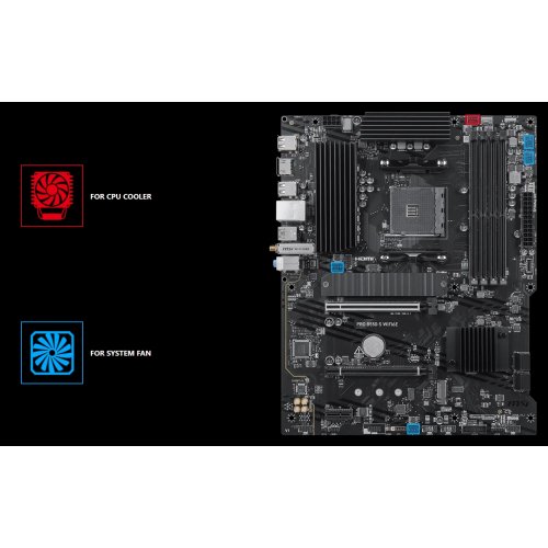 Материнская плата MSI PRO B550-S WIFI6E (sAM4, AMD B550) купить в Украине | Telemart фото