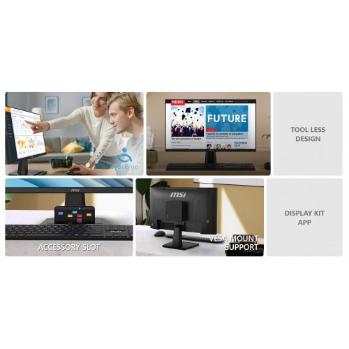 Монитор MSI 21.5" PRO MP225 E12L Black купить в Украине | Telemart фото