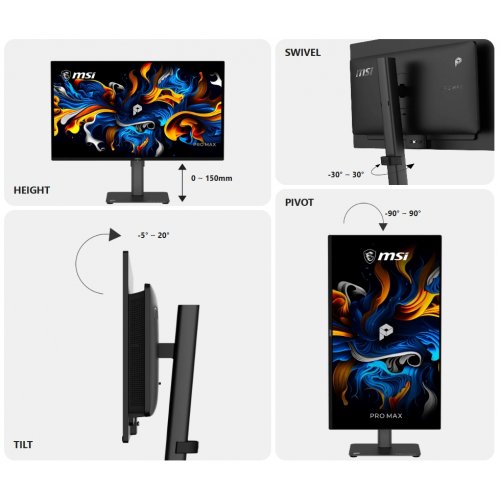 Монітор MSI 27" PRO MAX 271QPX14G Black купити в Україні | Telemart фото