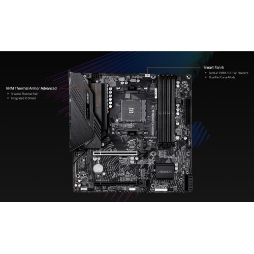 Материнська плата Gigabyte B550M X AORUS ELITE (sAM4, AMD B550) купити в Україні | Telemart фото