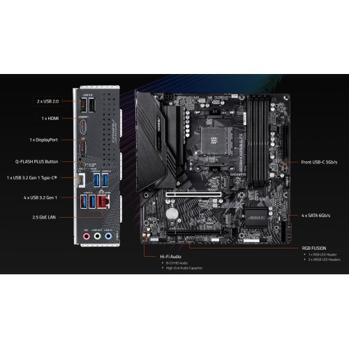 Материнська плата Gigabyte B550M X AORUS ELITE (sAM4, AMD B550) купити в Україні | Telemart фото
