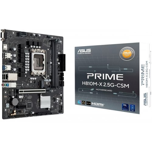 Материнская плата Asus PRIME H810M-X 2.5G-CSM (s1851, Intel H810) купить в Украине | Telemart фото