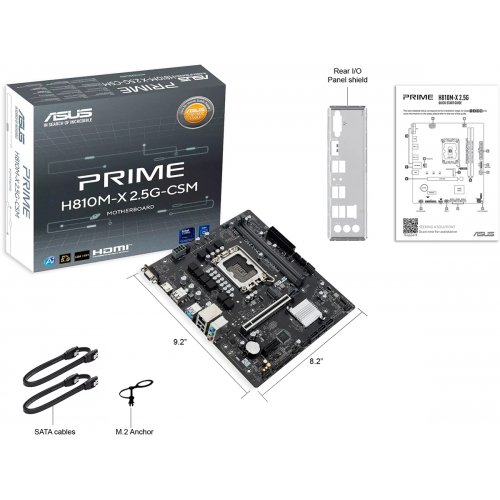 Материнская плата Asus PRIME H810M-X 2.5G-CSM (s1851, Intel H810) купить в Украине | Telemart фото