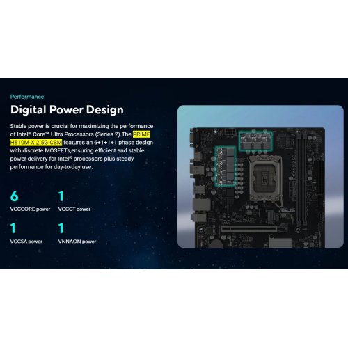 Материнская плата Asus PRIME H810M-X 2.5G-CSM (s1851, Intel H810) купить в Украине | Telemart фото