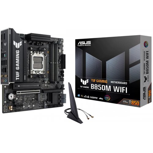 Материнська плата Asus TUF GAMING B850M WIFI (sAM5, AMD B850) купити в Україні | Telemart фото