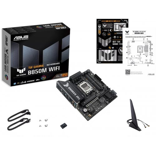 Материнська плата Asus TUF GAMING B850M WIFI (sAM5, AMD B850) купити в Україні | Telemart фото
