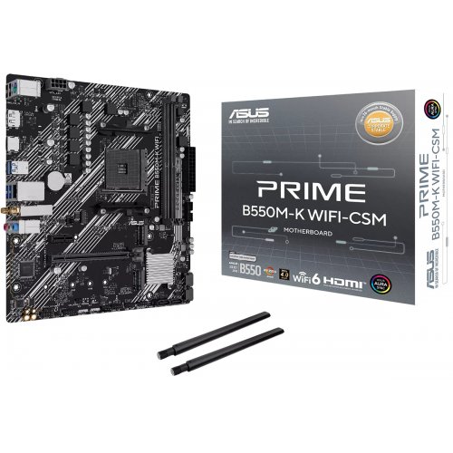 Материнська плата Asus PRIME B550M-K WIFI-CSM (sAM4, AMD B550) купити в Україні | Telemart фото
