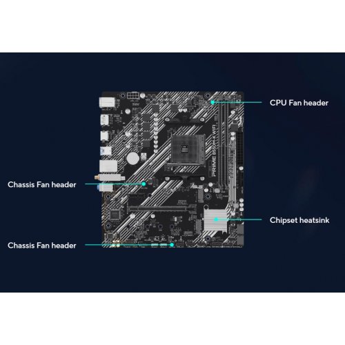 Материнська плата Asus PRIME B550M-K WIFI-CSM (sAM4, AMD B550) купити в Україні | Telemart фото