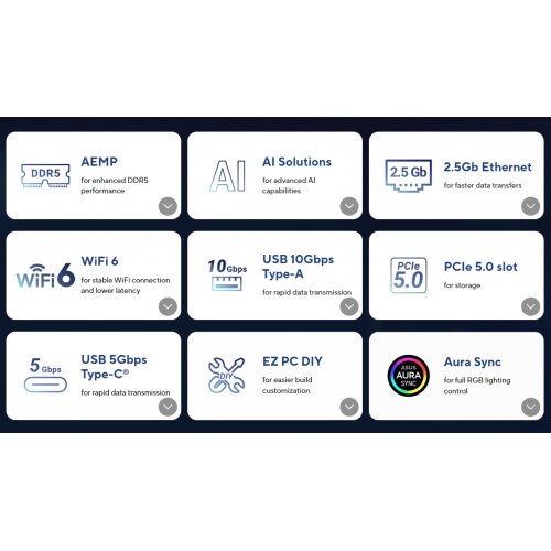 Материнська плата Asus B850M-E AYW GAMING WIFI-CSM (sAM5, AMD B850) купити в Україні | Telemart фото