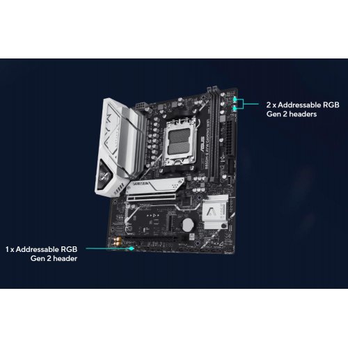 Материнська плата Asus B850M-E AYW GAMING WIFI-CSM (sAM5, AMD B850) купити в Україні | Telemart фото