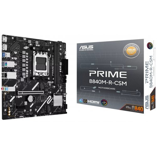 Материнська плата Asus PRIME B840M-R-CSM (sAM5, AMD B840) купити в Україні | Telemart фото