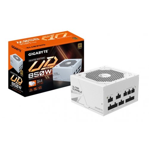 Уценка блок питания Gigabyte UD850GM PG5W 850W (GP-UD850GM-PG5W) White (Вскрытая упаковка, 907365) купить в Украине | Telemart фото