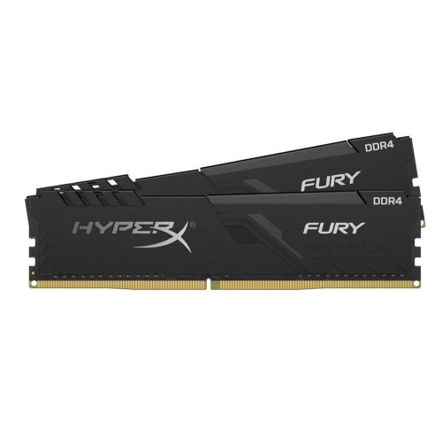Озу HyperX DDR4 16GB (2x8GB) 2666Mhz Fury Black (HX426C16FB3K2/16) (Восстановлено продавцом, 907386) купить в Украине | Telemart фото