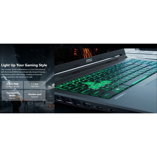 Ноутбук MSI Crosshair 16 HX E14WFK-052XUA (9S7-265343-052) Core Black купити в Україні | Telemart фото
