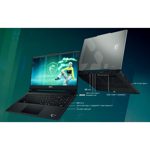 Ноутбук MSI Cyborg 15 MAX C2WG-239XUA (9S7-15T111-239) Platinum Gray купити в Україні | Telemart фото