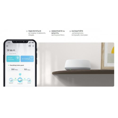 Уценка wi-fi роутер TP-LINK Deco BE22 BE3600 Whole Home Mesh WiFi 7 System (2-pack) (Вскрытая упаковка, 907401) купить в Украине | Telemart фото