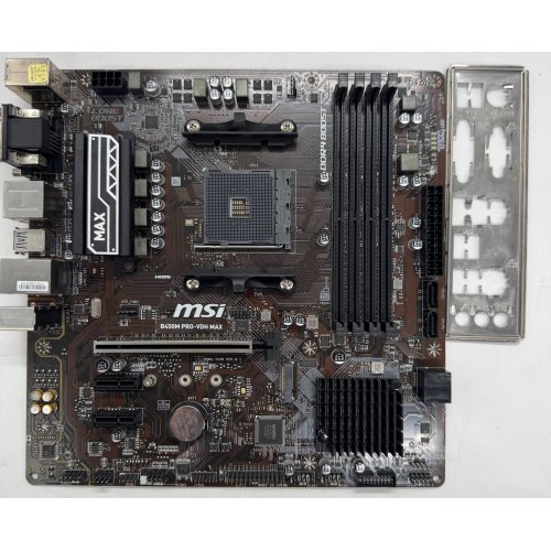Материнская плата MSI B450M PRO-VDH MAX (sAM4, AMD B450) (Восстановлено продавцом, 907404) купить в Украине | Telemart фото