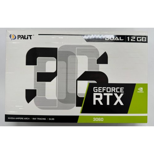 Відеокарта Palit GeForce RTX 3060 Dual 12288MB (NE63060019K9-190AD) (Відновлено продавцем, 907412) купити в Україні | Telemart фото