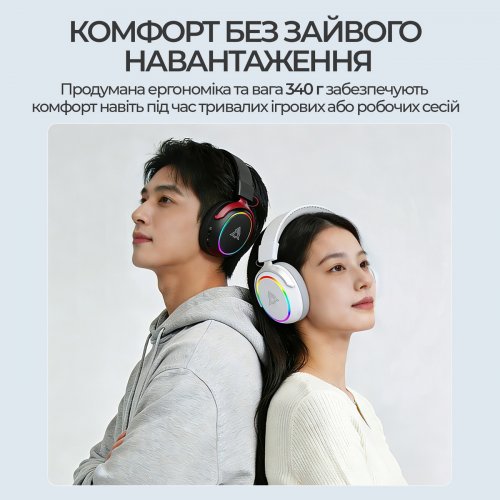 Наушники Ajazz AHM10 Max (AHM10-MAX-W) White купить в Украине | Telemart фото