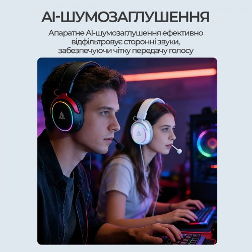 Наушники Ajazz AHM10 Max (AHM10-MAX-B) Black купить в Украине | Telemart фото