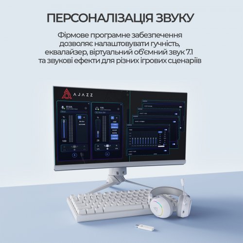 Наушники Ajazz AHM10 Max (AHM10-MAX-B) Black купить в Украине | Telemart фото