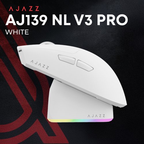 Мышка Ajazz AJ139 Near Link V3 Pro+ Wireless (AJ139-NL-V3-PRO-W) White купить в Украине | Telemart фото