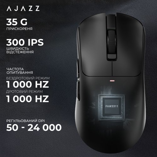 Миша Ajazz AJ200 Near Link AI MC Wireless (AJ200-NL-AI-MC-W) White купити в Україні | Telemart фото