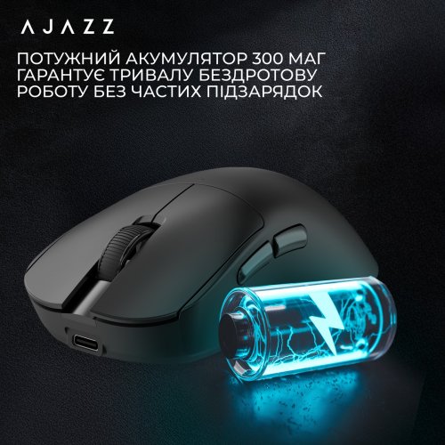 Миша Ajazz x Nacodex NJ08 MC Wireless (NJ08-MC-W) White купити в Україні | Telemart фото