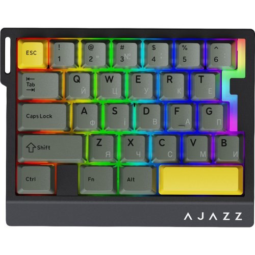 Клавіатура Ajazz AK029 RGB Ice Island Magnetic Switch (AK029-I-BY) Black/Yellow купити в Україні | Telemart фото