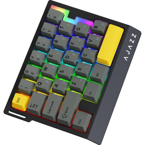 Клавіатура Ajazz AK029 RGB Ice Island Magnetic Switch (AK029-I-BY) Black/Yellow купити в Україні | Telemart фото