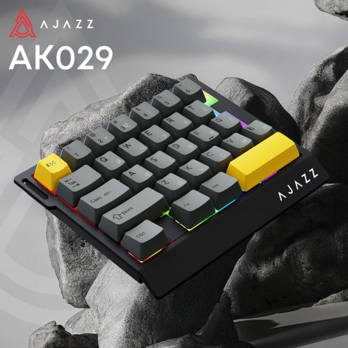 Клавіатура Ajazz AK029 RGB Ice Island Magnetic Switch (AK029-I-BY) Black/Yellow купити в Україні | Telemart фото