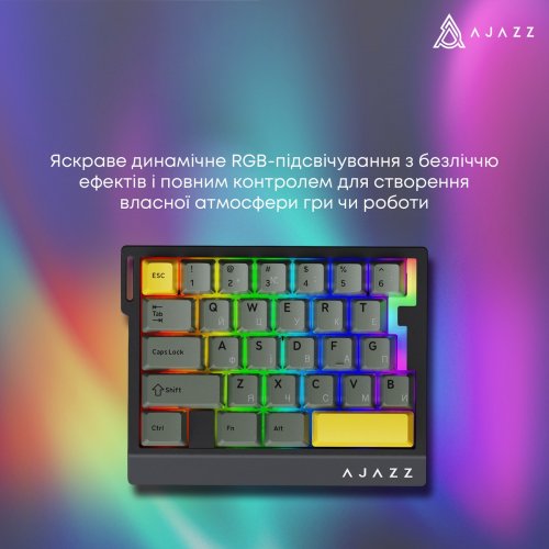 Клавиатура Ajazz AK029 RGB Ice Island Magnetic Switch (AK029-I-WB) White/Blue купить в Украине | Telemart фото