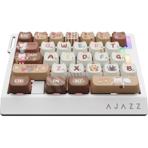 Клавіатура Ajazz AK029 RGB Meow Magnetic Switch (AK029-M-Y) Beige купити в Україні | Telemart фото