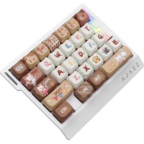 Клавіатура Ajazz AK029 RGB Meow Magnetic Switch (AK029-M-Y) Beige купити в Україні | Telemart фото