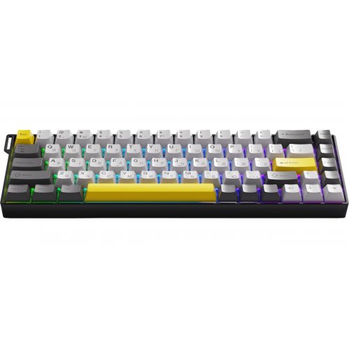 Клавіатура Ajazz AK680 V2 RGB Ice Island Magnetic Switch (AK680-V2-I-BGY) Black/Gray/Yellow купити в Україні | Telemart фото