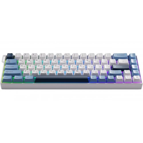 Клавіатура Ajazz AK680 V2 RGB Ice Island Magnetic Switch (AK680-V2-I-GB) Gray/Blue купити в Україні | Telemart фото