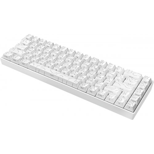 Клавіатура Ajazz AK680 V2 RGB Ice Island Magnetic Switch (AK680-V2-I-S-W) White купити в Україні | Telemart фото