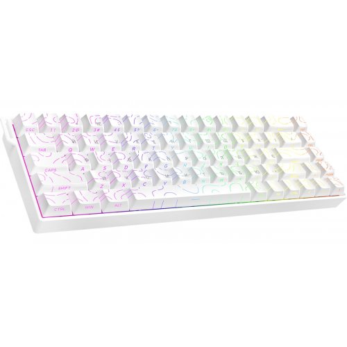 Клавіатура Ajazz AK680 V2 RGB Ice Island Magnetic Switch (AK680-V2-I-S-W) White купити в Україні | Telemart фото