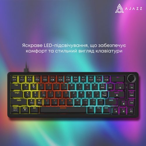 Клавиатура Ajazz AK690 Peach Mist Switch (AK690-PM-B) Black купить в Украине | Telemart фото