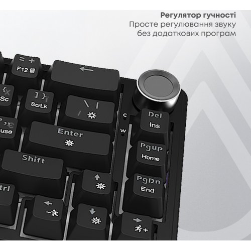 Клавиатура Ajazz AK690 Peach Mist Switch (AK690-PM-B) Black купить в Украине | Telemart фото