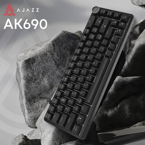 Клавиатура Ajazz AK690 Peach Mist Switch (AK690-PM-B) Black купить в Украине | Telemart фото