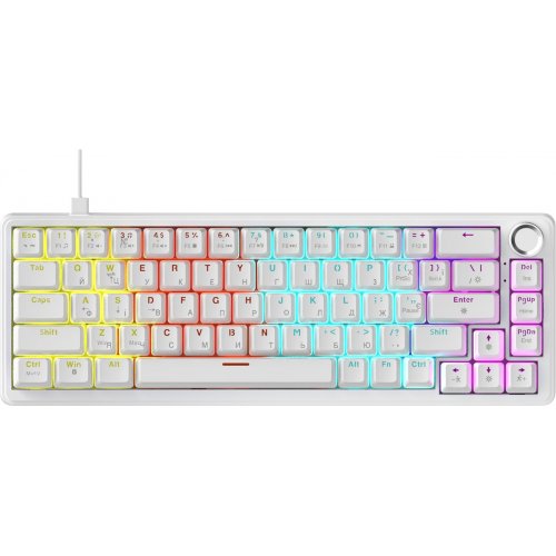 Клавиатура Ajazz AK690 Peach Mist Switch (AK690-PM-W) White купить в Украине | Telemart фото