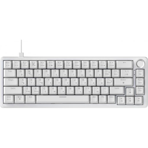 Клавиатура Ajazz AK690 Peach Mist Switch (AK690-PM-W) White купить в Украине | Telemart фото