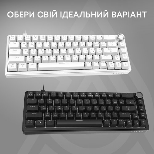 Клавиатура Ajazz AK690 Peach Mist Switch (AK690-PM-W) White купить в Украине | Telemart фото
