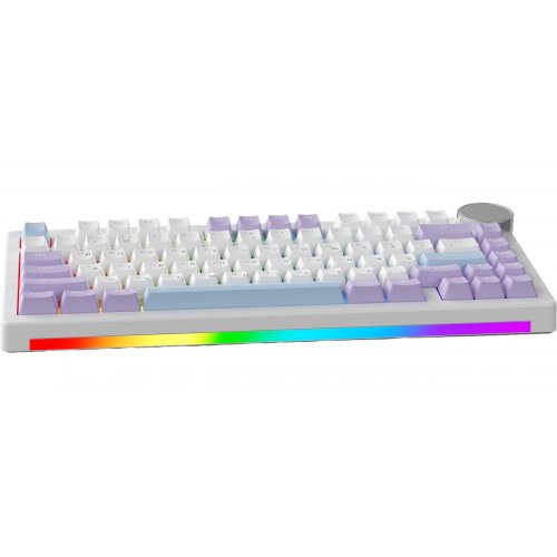 Клавиатура Ajazz AK820 V2 RGB Coconut Flake Switch Wireless (AK820-V2-CF-PWB) Purple/White/Blue купить в Украине | Telemart фото